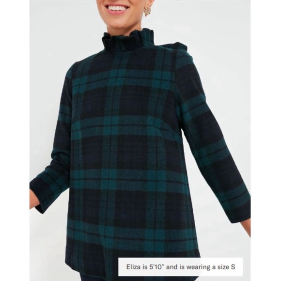 TUCKERNUCK Blackwatch Plaid Faye Blouse - Picture 1 of 10